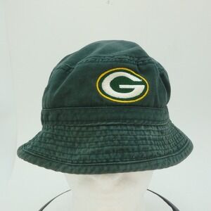 Green Bay Packers Bucket Hat Adult Men Dark Green Embroidered NFL Fan Gear
